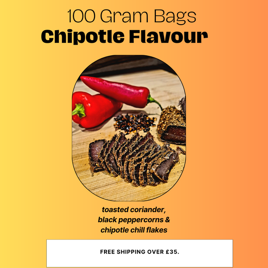 Chipotle Flavour - 100 Grams High Protein / Low Fat Biltong